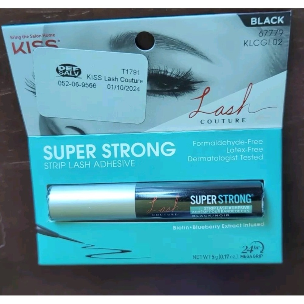 Kiss Lash Couture Adhesive Strip Lash Black - 67779 KLCGL02 Brand New